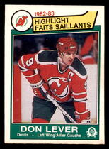 1983 O-Pee-Chee OPC Base Set #224 Don Lever