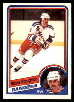 1984 O-Pee-Chee OPC Base Set #154 Blaine Stoughton