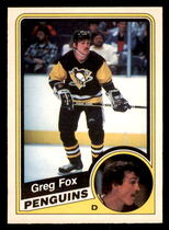 1984 O-Pee-Chee OPC Base Set #175 Greg Fox