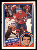 1984 O-Pee-Chee OPC Base Set #274 Mario Tremblay