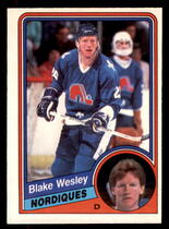 1984 O-Pee-Chee OPC Base Set #294 Blake Wesley