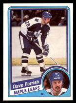 1984 O-Pee-Chee OPC Base Set #301 Dave Farrish