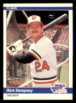 1984 Fleer Base Set #644 Rick Dempsey