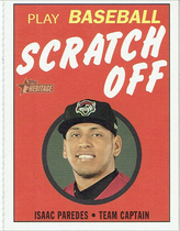 2020 Topps Heritage Minor League 1971 Scratch Off #10 Isaac Paredes