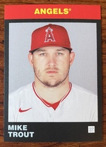 2021 Topps 582 Montgomery Club Lost Topps Design Set 5 #5 Mike Trout