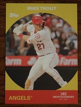 2022 Topps 582 Montgomery Club Lost Topps Design Set 5 #4 Mike Trout