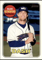 2018 Topps Heritage Minor League #40 Blake Rutherford