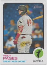 2022 Topps Heritage Minor League #12 Andy Pages