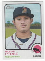 2022 Topps Heritage Minor League #86 Milkar Perez