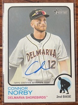 2022 Topps Heritage Minor League Real One Autos #ROA-CN Connor Norby