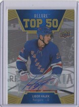 2019 Upper Deck Allure Top 50 Blue Autos #T50-19 Libor Hajek