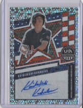 2026 Panini Prizm Stars & Stripes 16U/17U National Team Signatures Disco Prizm #28 Kaalekahi Kuhaulua