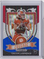 2021 Panini Prizm Draft Picks Red White & Blue Prizm #161 Trevor Lawrence