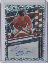 2026 Panini Prizm Stars & Stripes 16U/17U National Team Signatures Disco Prizm #58 Connor Balazic