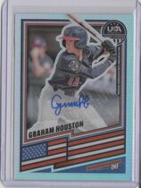 2026 Panini Prizm Stars & Stripes Signatures #187 Graham Houston