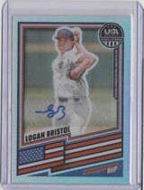 2026 Panini Prizm Stars & Stripes Signatures #164 Logan Bristol
