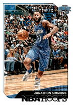 2018 Panini NBA Hoops #199 Jonathon Simmons