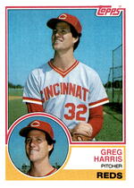 1983 Topps Base Set #296 Greg Harris