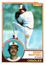 1983 Topps Base Set #553 Dennis Martinez