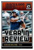2018 Donruss Optic Year in Review #8 Adrian Beltre