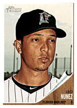 2011 Topps Heritage #424 Leo Nunez