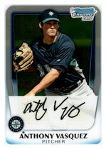 2011 Bowman Chrome Prospects #BCP14 Anthony Vasquez