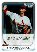 2011 Bowman Chrome Prospects #BCP75 Brian Broderick