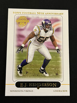 2005 Topps Base Set #291 E.J. Henderson