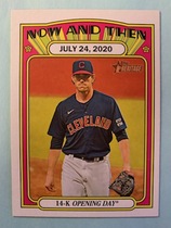 2021 Topps Heritage High Number Now and Then #NT-7 Shane Bieber