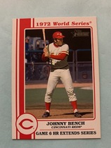 2021 Topps Heritage High Number 1972 World Series Highlights #72WS-8 Johnny Bench