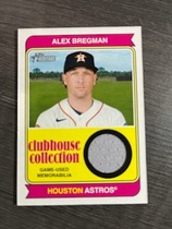 2023 Topps Heritage High Number Clubhouse Collection Relics #CCR-AB Alex Bregman