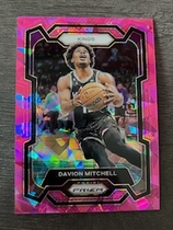 2023 Panini Prizm Pink Ice Prizm #227 Davion Mitchell