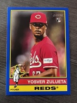 2025 Topps Heritage Dark Blue Border #132 Yosver Zulueta