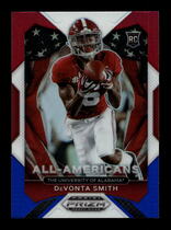 2021 Panini Prizm Draft Picks Red White & Blue Prizm #186 Devonta Smith