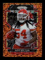 2021 Panini Prizm Prizm Orange Disco #390 Nick Bolton