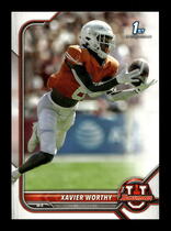 2022 Bowman University #61 Xavier Worthy