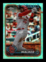 2024 Topps Chrome Logofractor Edition Aqua Refractor #212 Jordan Walker