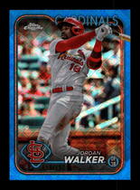 2024 Topps Chrome Logofractor Edition Blue Refractor #212 Jordan Walker