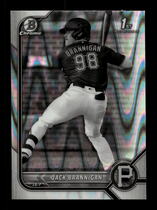 2022 Bowman Chrome Draft Black & White RayWave Refractor #BDC-154 Jack Brannigan