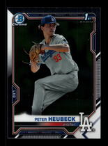 2021 Bowman Chrome Draft #BDC-146 Peter Heubeck