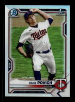 2021 Bowman Chrome Draft Refractor #BDC-104 Cade Povich