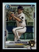 2021 Bowman Chrome Draft Refractor #BDC-114 Logan Henderson