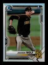 2021 Bowman Chrome Draft Refractor #BDC-141 Jackson Wolf