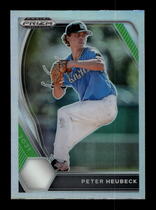 2021 Panini Prizm Draft Picks Silver Prizm #PDP101 Peter Heubeck