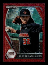 2021 Panini Prizm Draft Picks Red Mojo Prizm #PDP178 Spencer Arrighetti