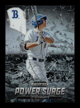 2021 Panini Prizm Draft Picks Power Surge Silver Prizm #16 Jt Schwartz