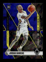 2023 Panini Phoenix Fade To Black Phoenix Blue Ice #24 Jordan Hawkins