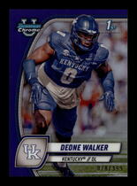 2024 Bowman Chrome University Purple Refractor #57 Deone Walker