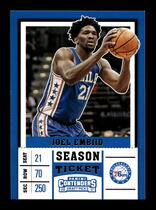 2017 Panini Contenders Draft Picks #25 Joel Embiid