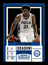 2017 Panini Contenders Draft Picks #25 Joel Embiid